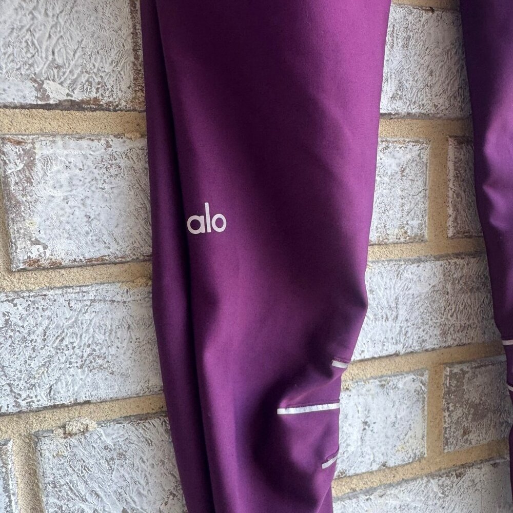 ALO High-Waist Plum Purple Sequence Leggings Women's Size S - Picture 4 of 6